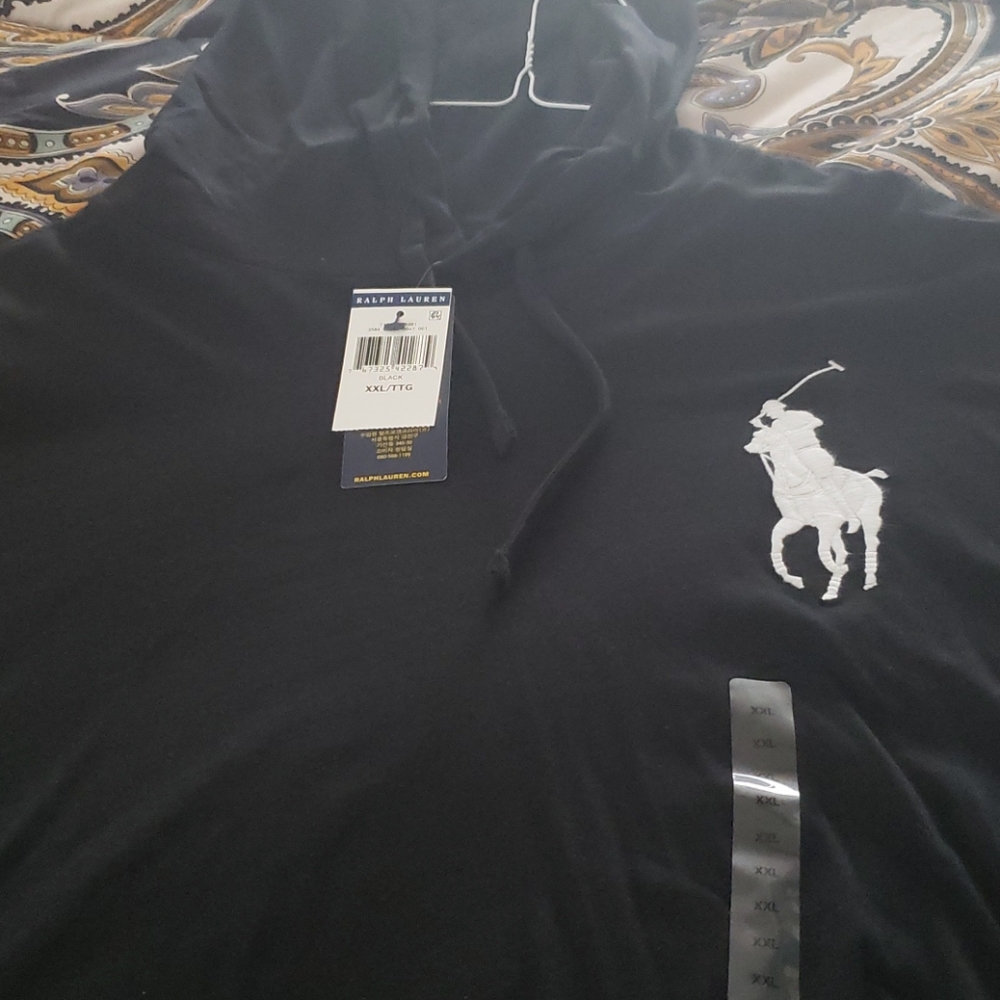 RL Polo Hooded Long Sleeve Shirt